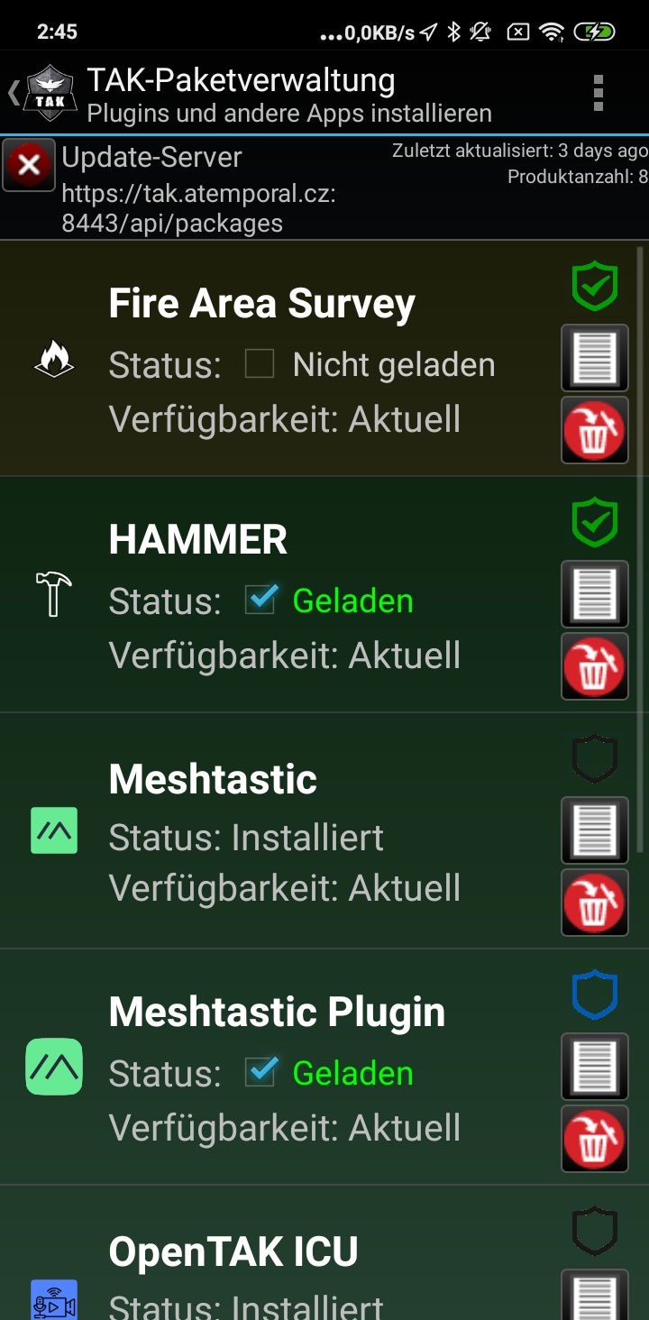 ATAK Plugin-Übersicht