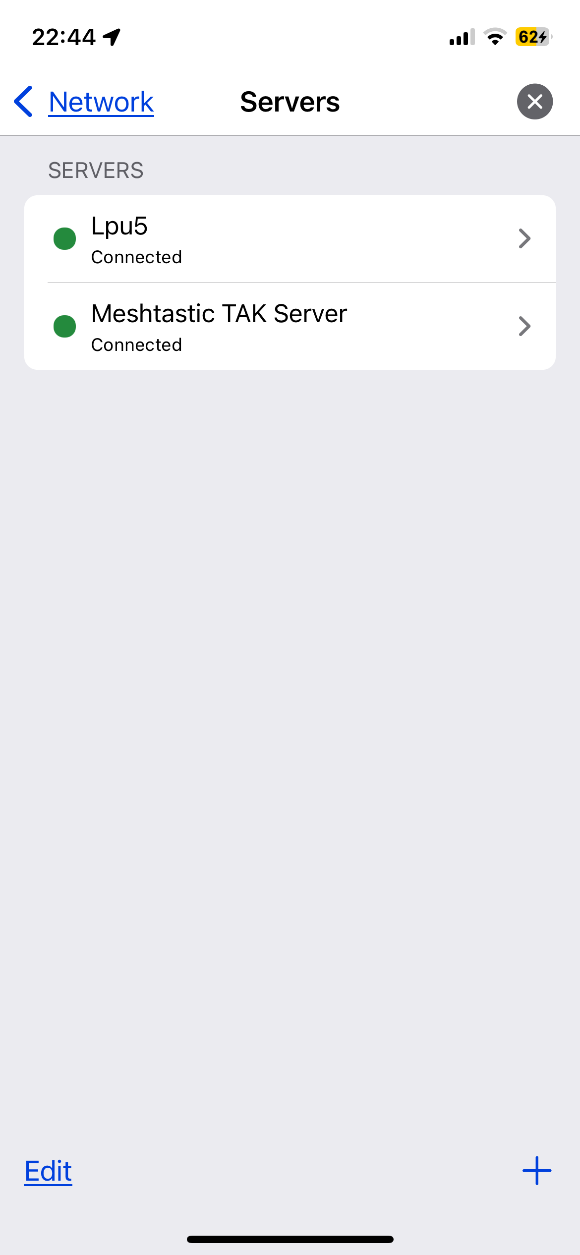 iTAK Server-Verwaltung