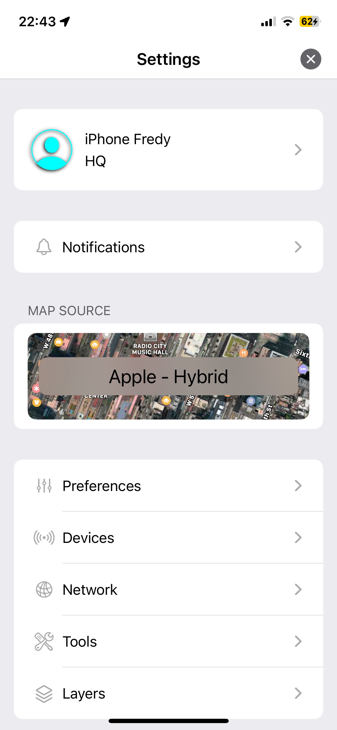 iTAK Einstellungen – Callsign eingeben